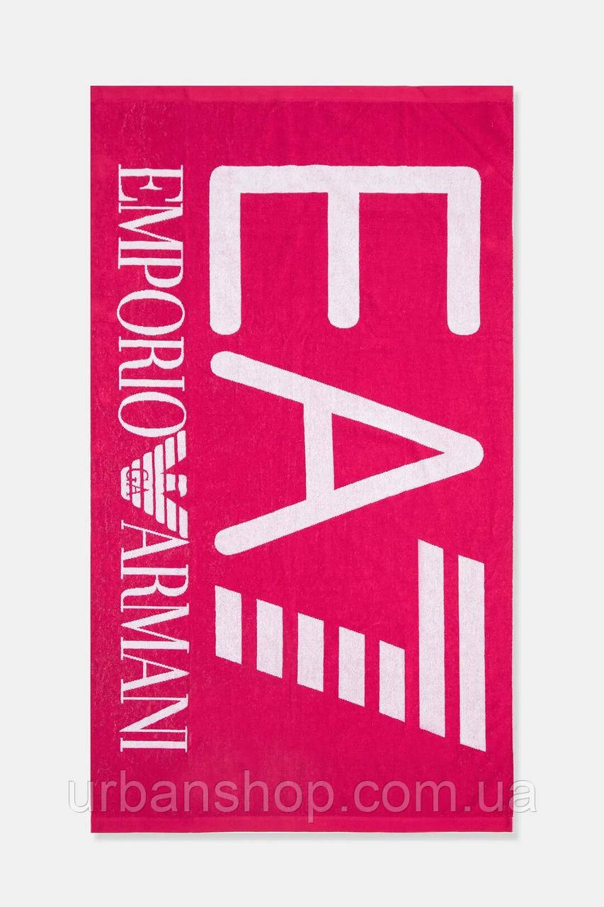 Urbanshop com ua Бавовняний рушник EA7 Emporio Armani колір рожевий AF13300.7X000102 РОЗМІРИ ЗАПИТУЙТЕ
