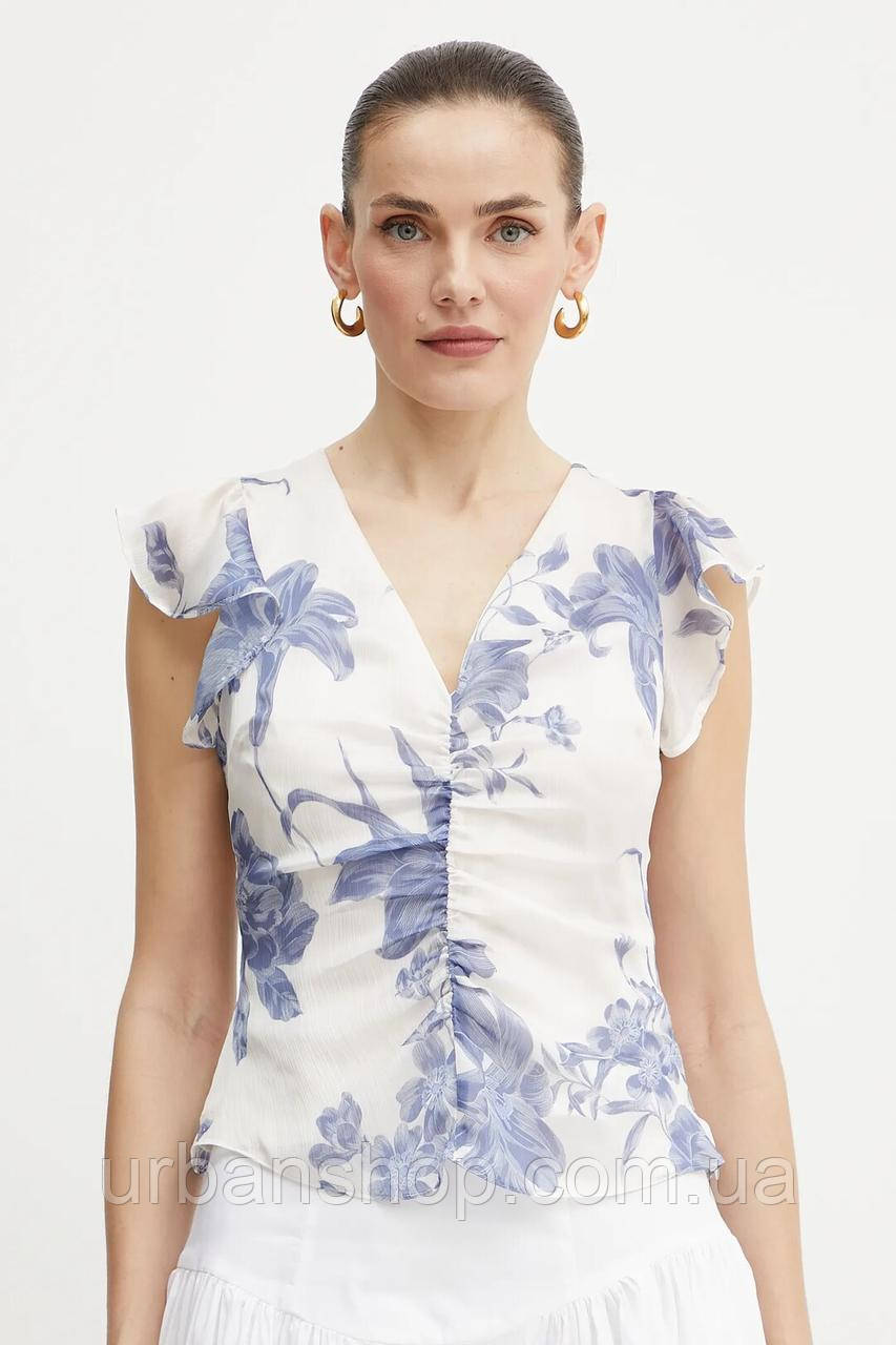 Urbanshop com ua Блузка Guess MELANIE колір бежевий візерунок W5GH86 WCWF2 РОЗМІРИ ЗАПИТУЙТЕ