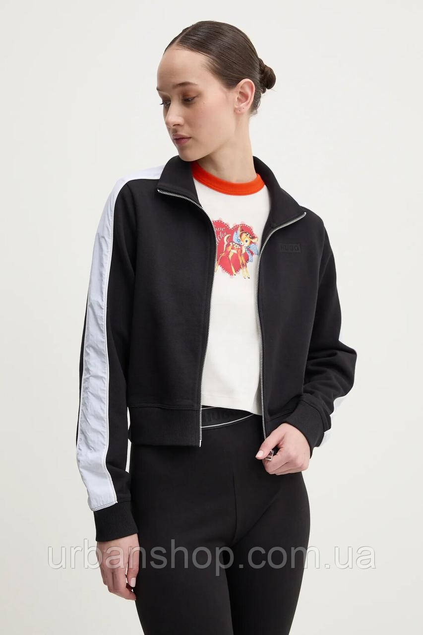 Urbanshop com ua Кофта Hugo Blue колір чорний однотонна 50531178 РОЗМІРИ ЗАПИТУЙТЕ