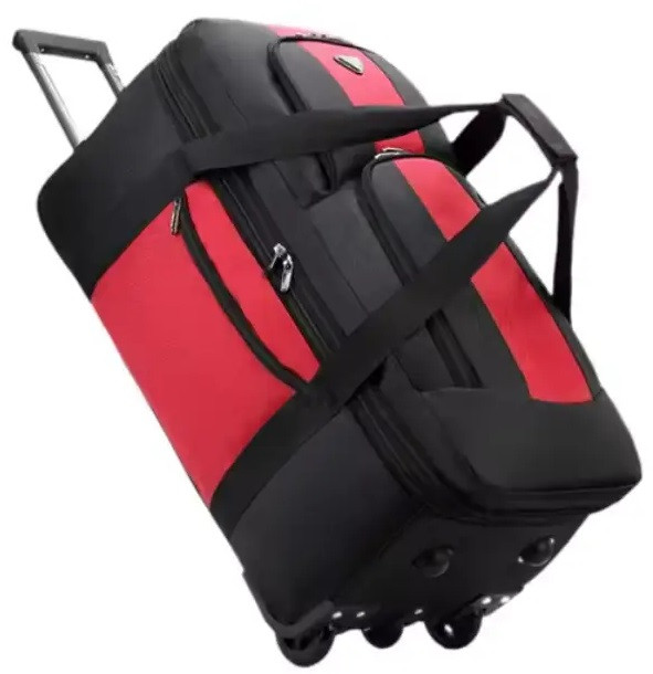 Велика дорожня сумка на колесах Solve Filippini Чорна з червоним 135 літрів 45 см x 38 см x 78 см KT6008604 PeremogaUA, фото 1