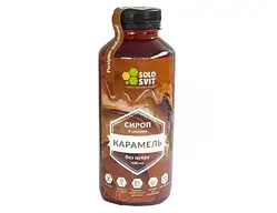 Сироп без цукру SoloSvit Карамель, 500 мл