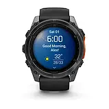 Смарт-годинник Garmin Fenix 8 51mm AMOLED Slate Gray with Black Silicone Band (010-02905-00), фото 3