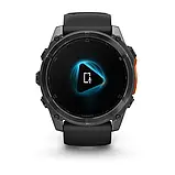 Смарт-годинник Garmin Fenix 8 51mm AMOLED Slate Gray with Black Silicone Band (010-02905-00), фото 5