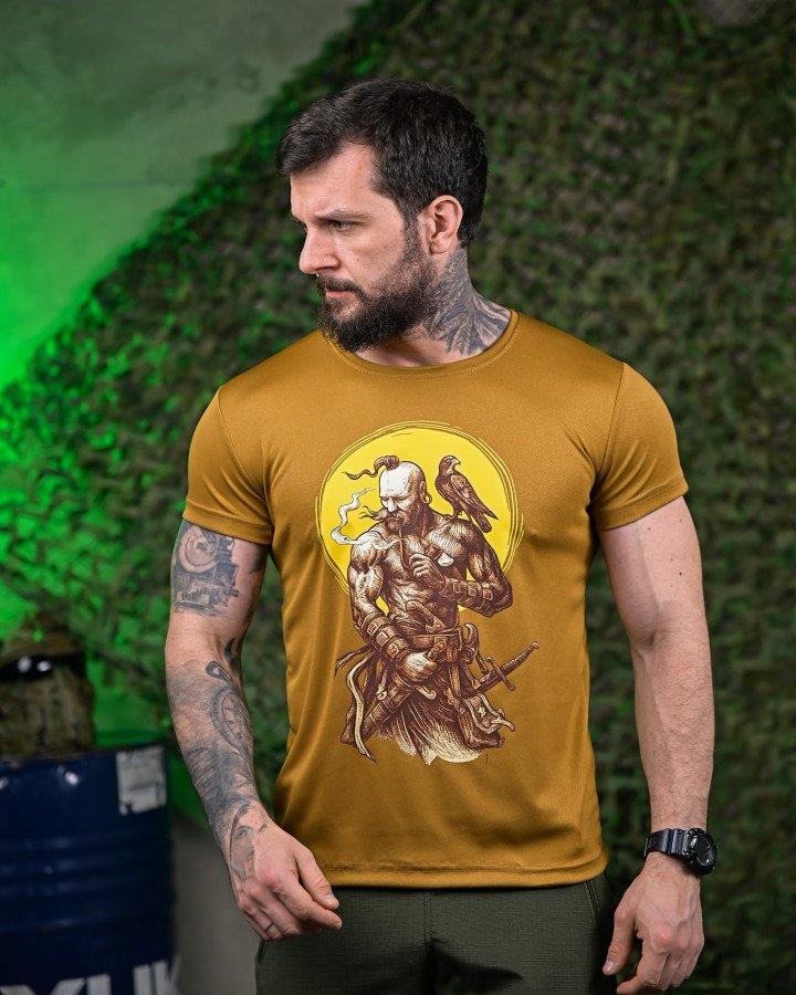 Тактична потоотводна футболка Козак койот ПП7612, фото 1