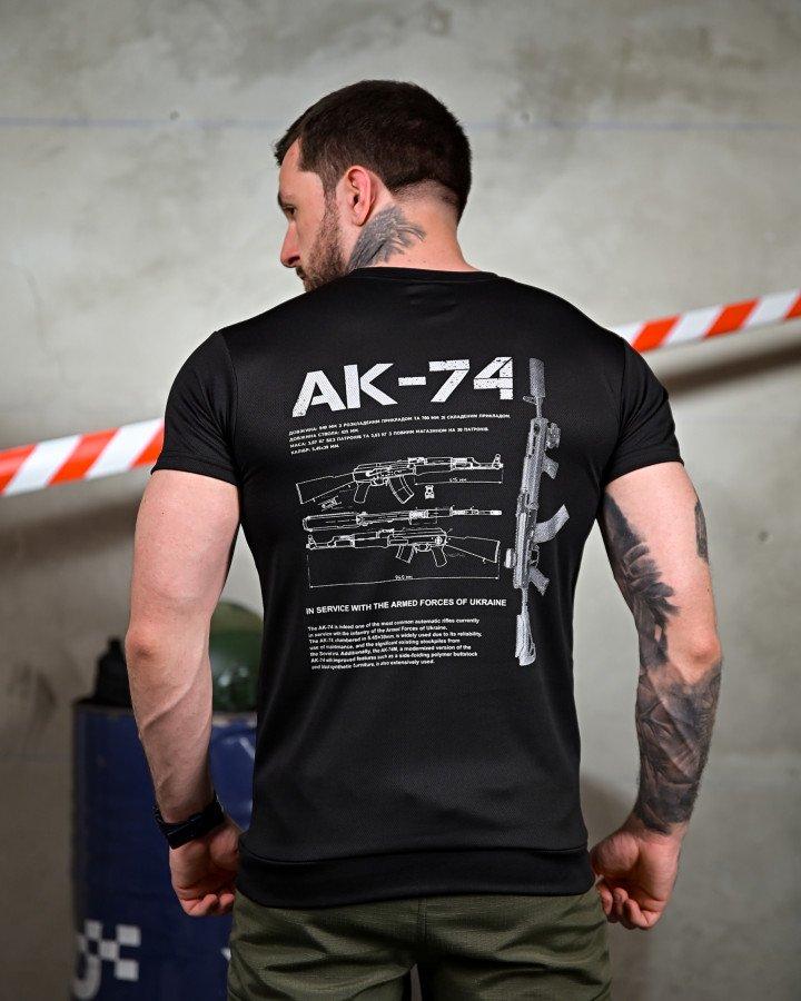 Тактична потоотводна футболка AK-47 Чорна M