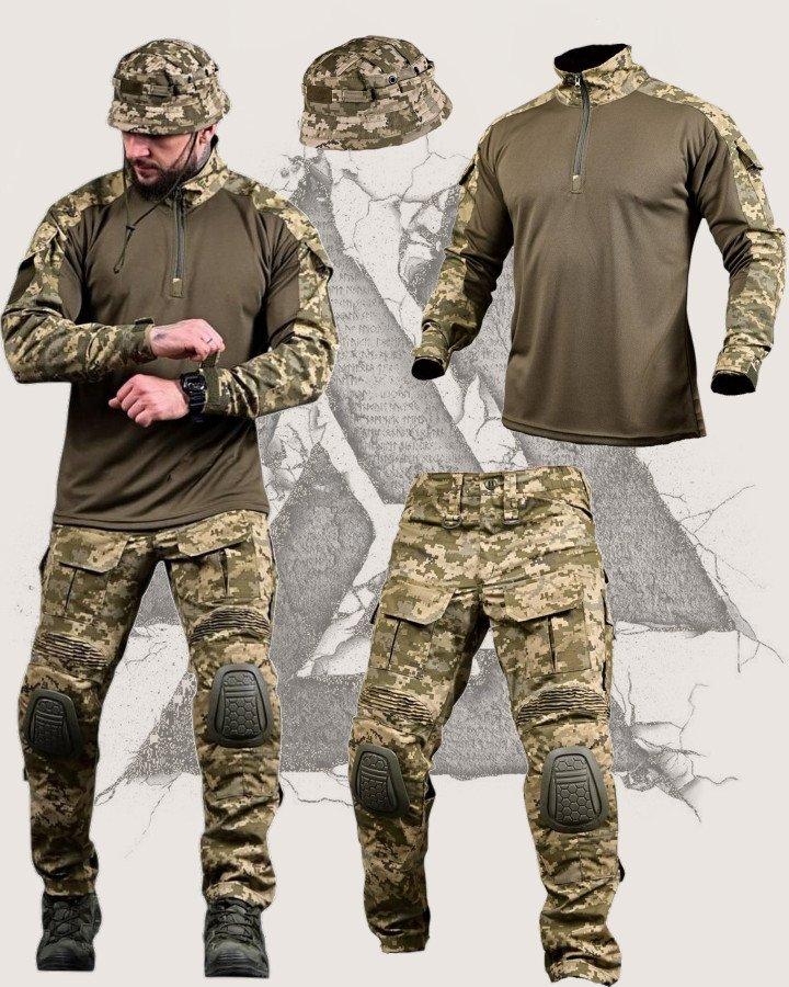 Літній тактичний костюм 3в1 KAMATOZ піксель з убаксом та брюками ПП7657 ТМ, фото 1