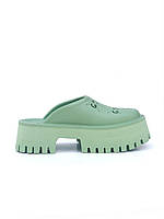 Жіночі шльопанці Gucci Platform Slides Mint Green ALL17635 36