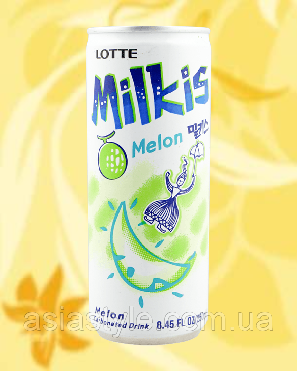 Напій Milkis диня, Напиток Milkis дыня, drink Milkis melon, Lotte, 250мл, Корея, Ч, фото 1