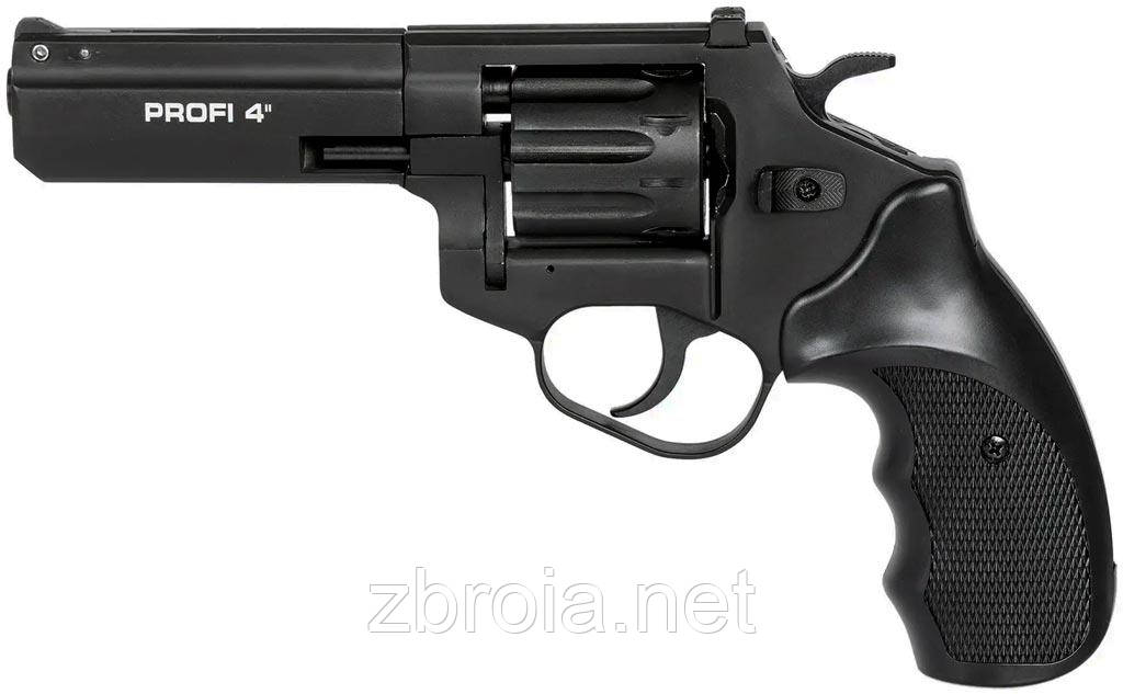 Револьвер флобера ZBROIA PROFI-4" (чорний/пластик)