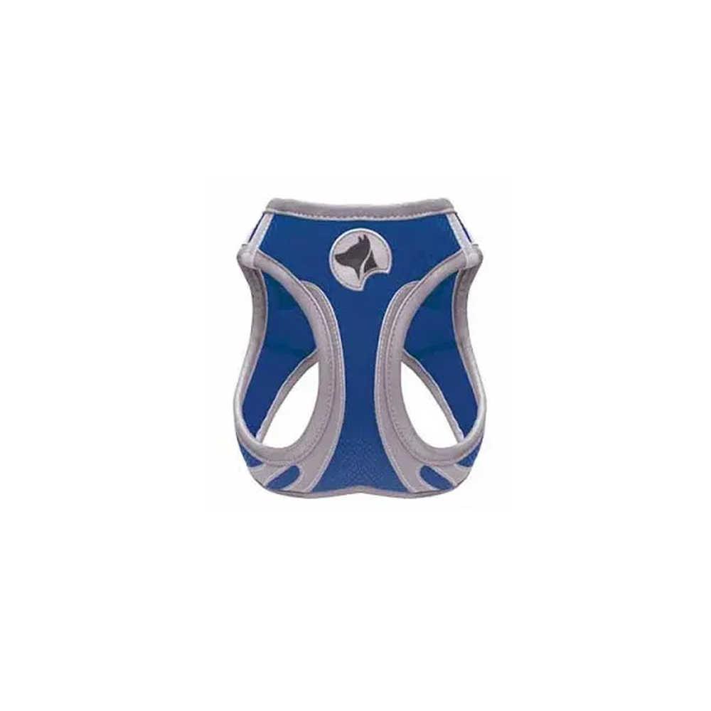 Шлея HIKING REFLECTIVE, синяя, нейлон, S 34-41см, фото 1