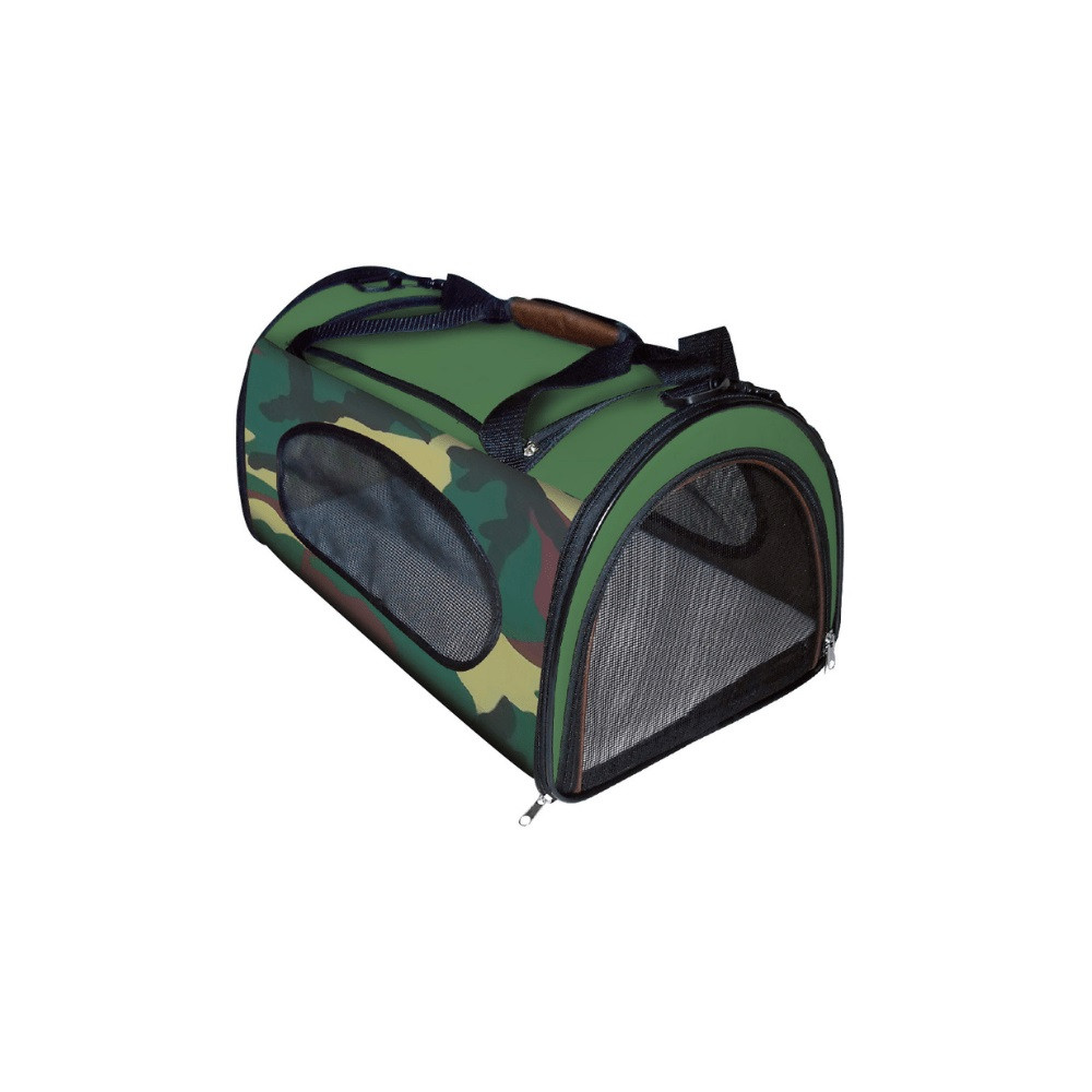 Сумка для тварини Fast & Easy, зручно для виставок, зел / хакі 23x23x37см