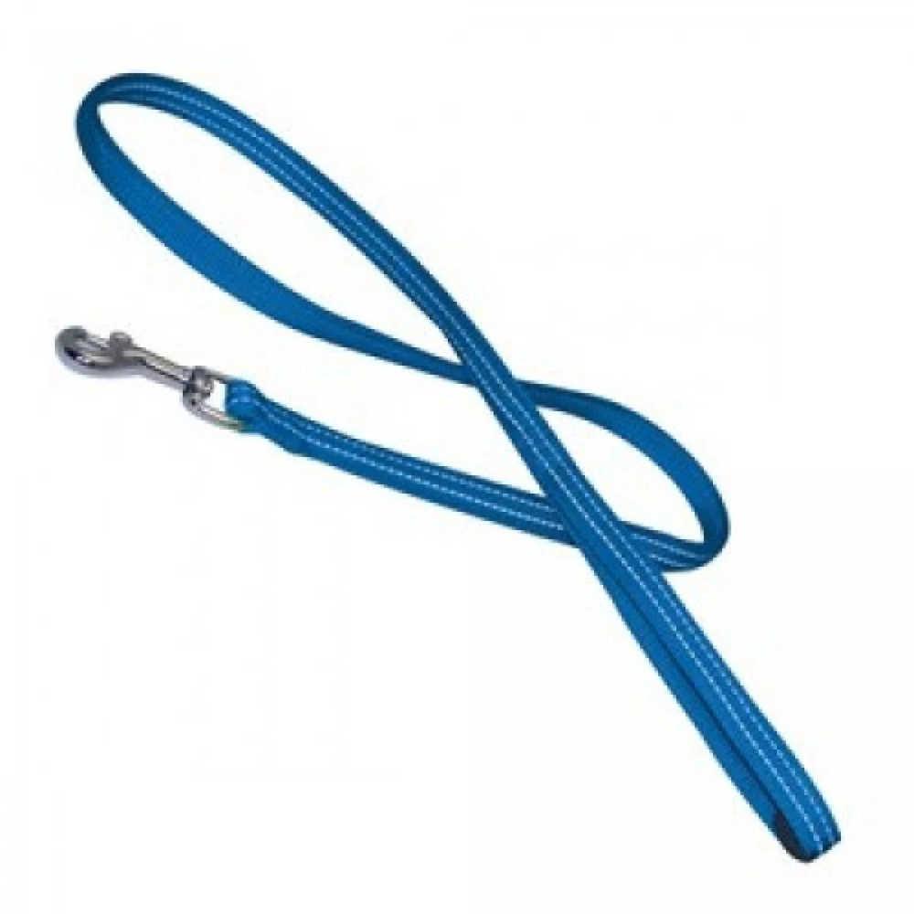 Повідець SOFT REFLECTIVE світловідбиваючий, м'який, голубий, нейлон, 120х2см (.)