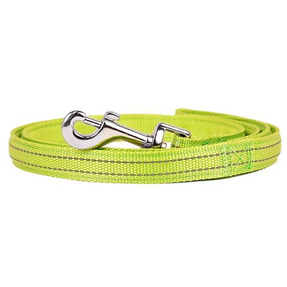 Повідець SOFT REFLECTIVE світловідбиваючий, м'який, зелений, нейлон, 120х2см (.)