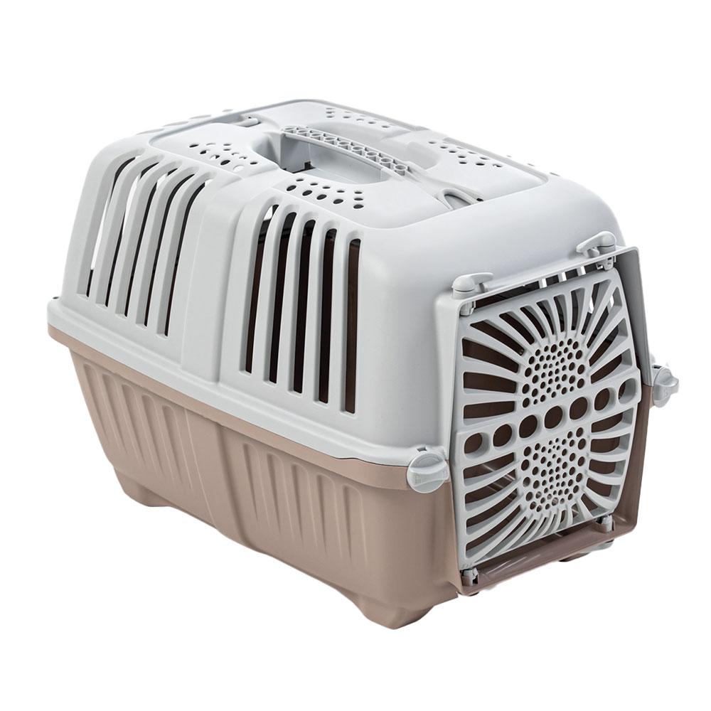 Переноска PRATIKO 2 plast. CIPRIA (світло-коричневий) 55*36*36 h . Вага жив. 18кг