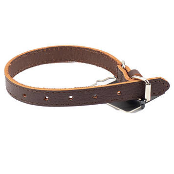 Нашийник "Agility" з ремінної шкіри 16мм 270-350мм,коричневий