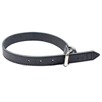Нашийник "Agility" з ремінної шкіри 25мм 430-520мм ,чорний