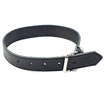 Нашийник "Agility" з ремінної шкіри 35мм 500-630мм, чорний