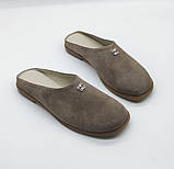 Miu miu шикарні жіночі мюлі натуральна замша зеленi, фото 7