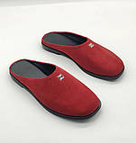 Miu miu шикарні жіночі мюлі натуральна замша зеленi, фото 2