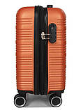Валіза ручна поклажа XS помаранч 45х35х20+5см/30л/2.5кг/Worldline 805, фото 5