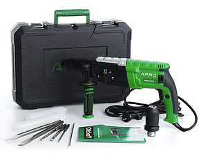 Перфоратор мережевий SDS+ з кейсом та патроном DFR 3.5Дж 1050Вт APRO 1050H DFR (896229), фото 2