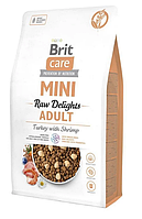 Brit Care Mini Raw Delights корм для собак дрібних порід 2 кг (індичка та креветка)