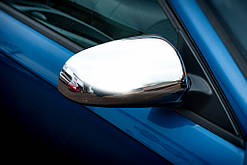 Накладки на дзеркала 2004-2008 (2 шт., нерж) для Ауди A6 C6 рр