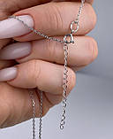 Срібне кольє Карта України патріотичне, фото 4