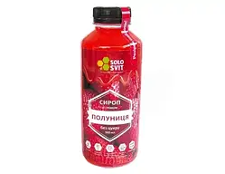 Сироп без цукру SoloSvit Полуниця, 500 мл