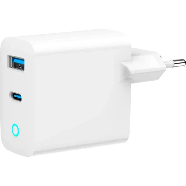 Адаптер живлення для телефона Gembird TA-UC-PDQC65L-W-01 White, фото 1