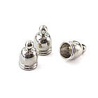 Кінцевик для китиць, шнура 10 мм срібло KDK004, фото 2