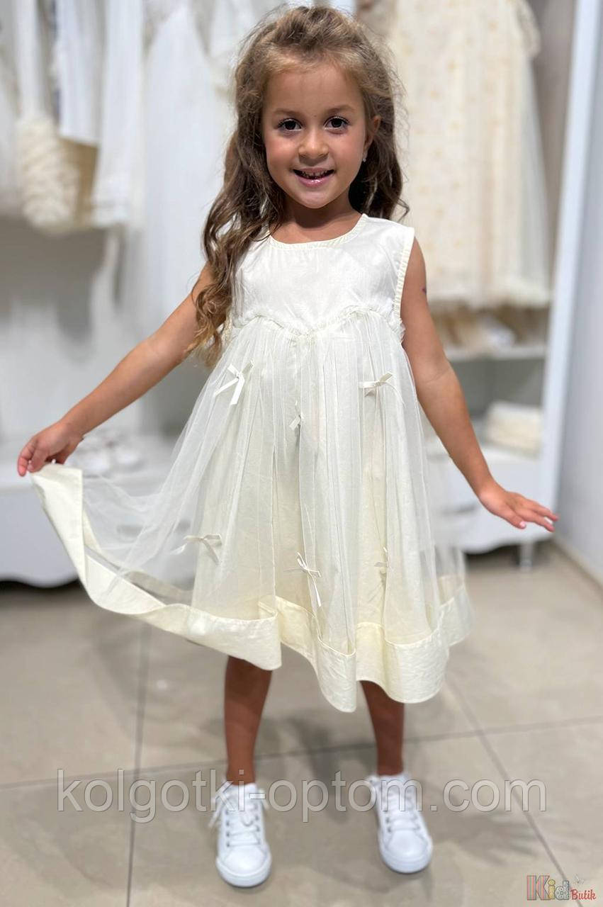 ОПТОМ Сукня фатинова з бантиками для дівчинки (104 см.)  No name 2125000875132, фото 1