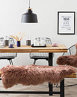 ULURU накидка світло-коричнева овчина 65 x 110 cm