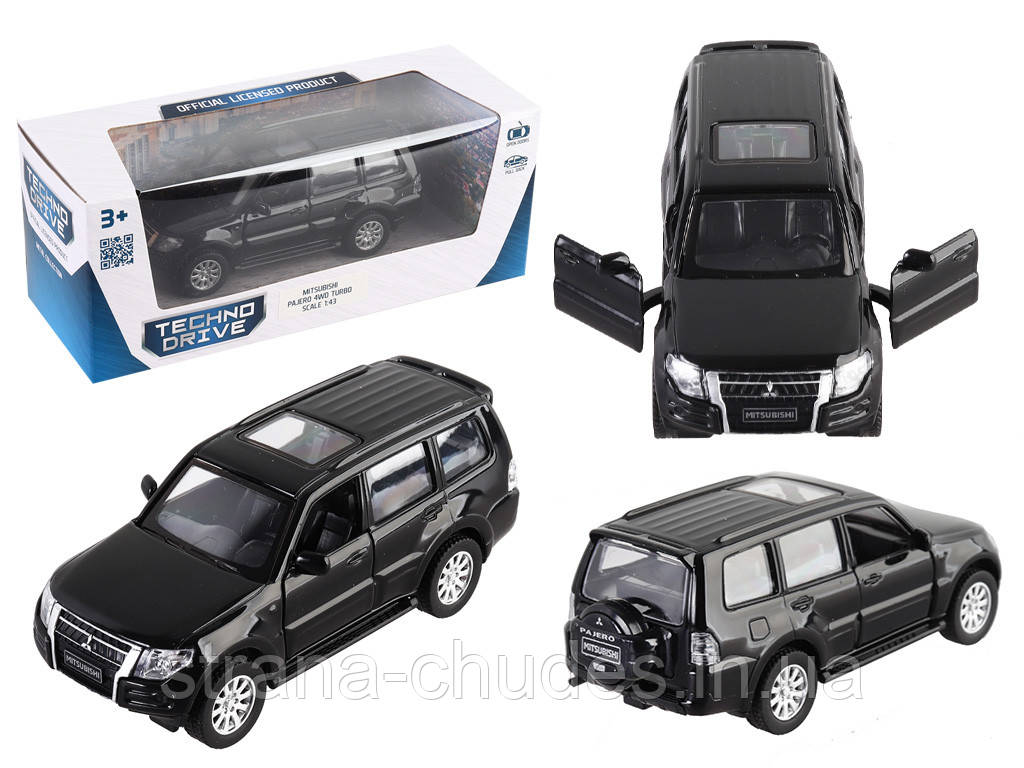 Автомодель - MITSUBISHI PAJERO 4WD TURBO (чорний), фото 1