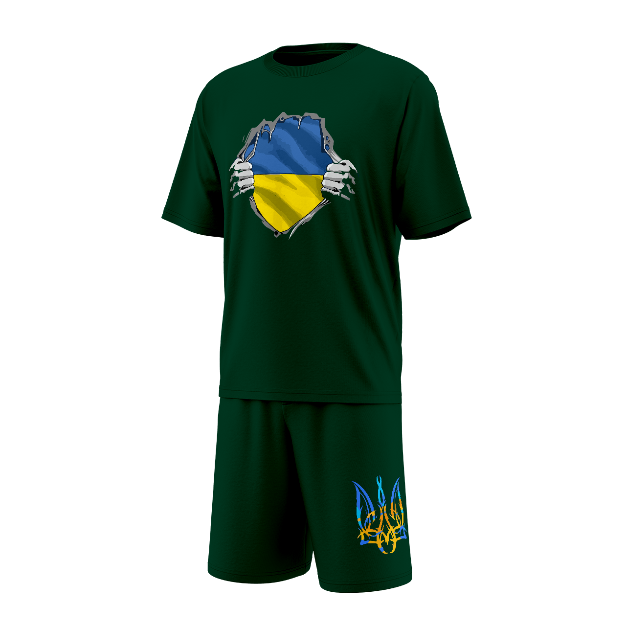 Літній костюм для хлопчика Україна в серці, 2-16 років