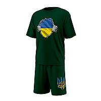 Літній костюм для хлопчика Україна в серці, 2-16 років