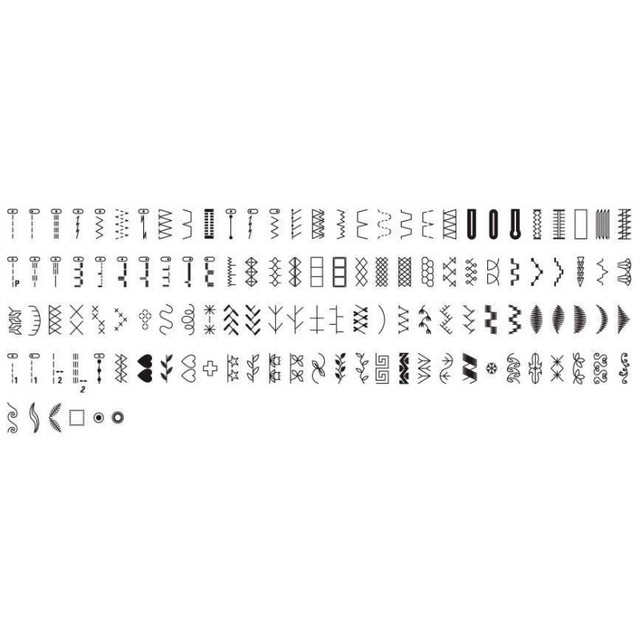 Приклад стібка bernette 38