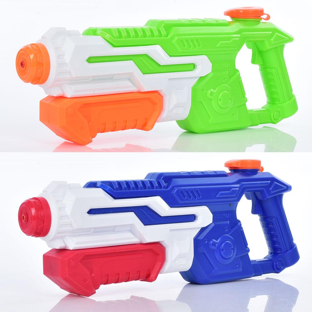 Водяний бластер помпа, розмір великий, 37,5см, 2кол, в п/е 45-18-5см /36/, фото 1