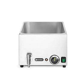 Марміт електричний 1200Вт Hendi 238912 Kitchen Line GN1/1 із зливним краном