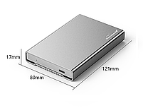 SATA для HDD 2.5" Зовнішня кишеня Blueendless BS-U23QC USB 3.1 Type C Original, фото 8