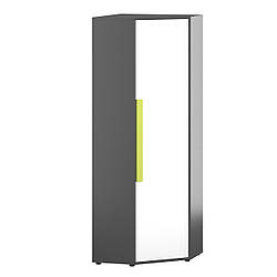 Дитяча шафа кутова зі штангою та полицями для речей для дитячої кімнати дівчинки хлопчика Алекс ВМВ Холдинг