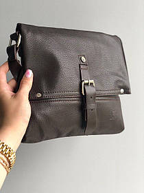 Чоловіча сумка месенджер Louis Vuitton коричнева з канви з регульованим ремінцем барсетка на 1 відділення