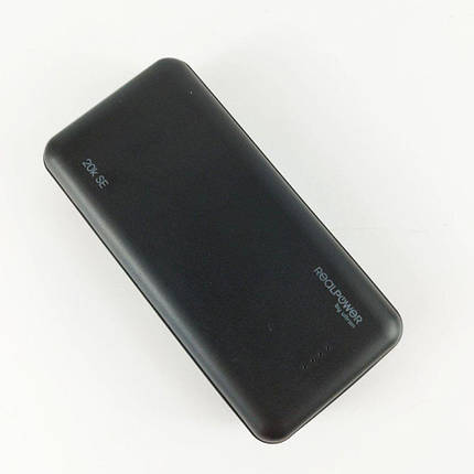 PowerBank RealPower PB-20k SE 20000mAh USB Type-C повербанк, фото 1