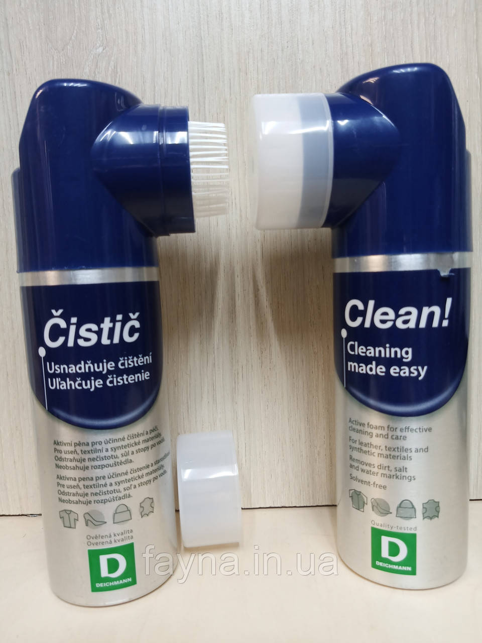 Очищувач-піна для взуття та текстилю Deichmann Clean! 125 мл з щіткою, фото 1