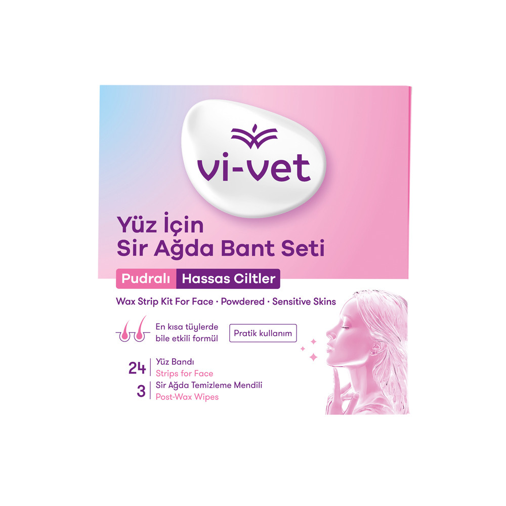 Набір воскових смужок для депіляції обличчя для чутливої шкіри Vi-vet, 27 шт, фото 1
