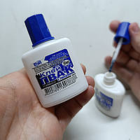 Клей ПВА 40 мл з пензликом «КиП» – для паперу, картону, творчості