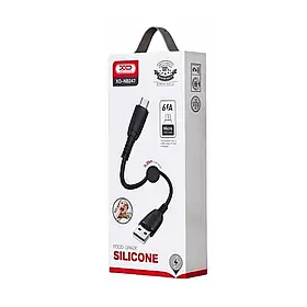 Кабель XO NB247 Suluo Series Portable Silicone Micro 6A 0,25m (Чорний)