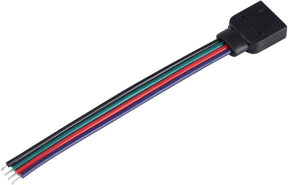 З'єднувальний кабель із конектором для світлодіодної стрічки RGB SMD 5050 4pin (1 jack) мама-mother