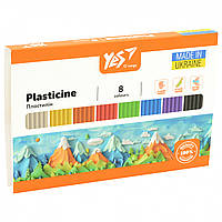 Пластилін Yes, 8 кол., 160г "Orange Line"