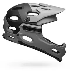 Велошолом трансформер BMX даунхіл Bell Super 3R Mips Downdraft Matte Grey/Gunmetal Small (52-56см)